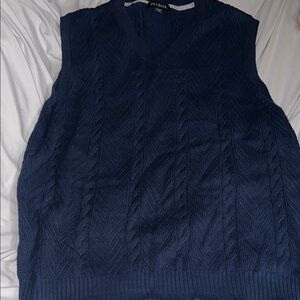 Jos. A. Bank V-Neck Navy Sweater Vest